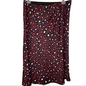 Loft Animal Print Skirt